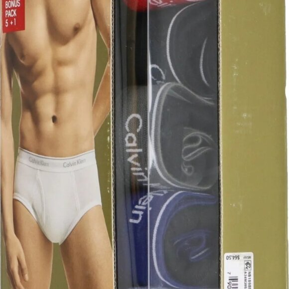 Calvin Klein Men's Classics Brief 100% Cotton‎ 6-Pack - Picture 9 of 10